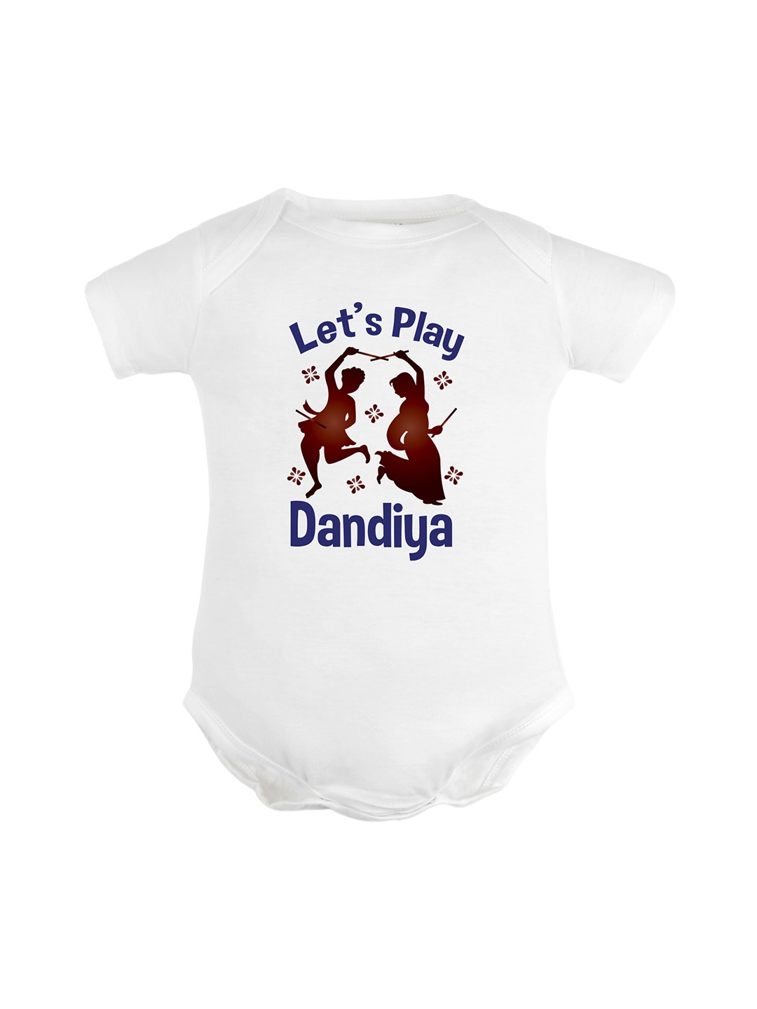 

FFLIRTYGO Infants Graphic Printed Pure Cotton Bodysuit, White