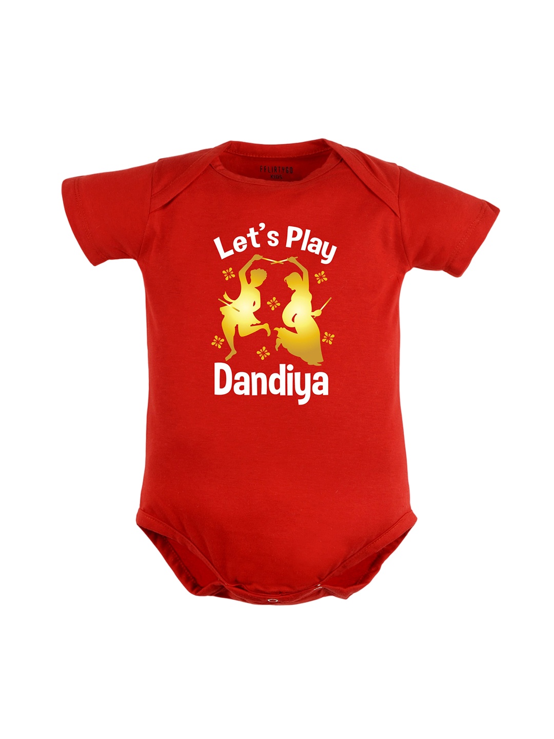 

FFLIRTYGO Infants Graphic Printed Pure Cotton Bodysuit, Red