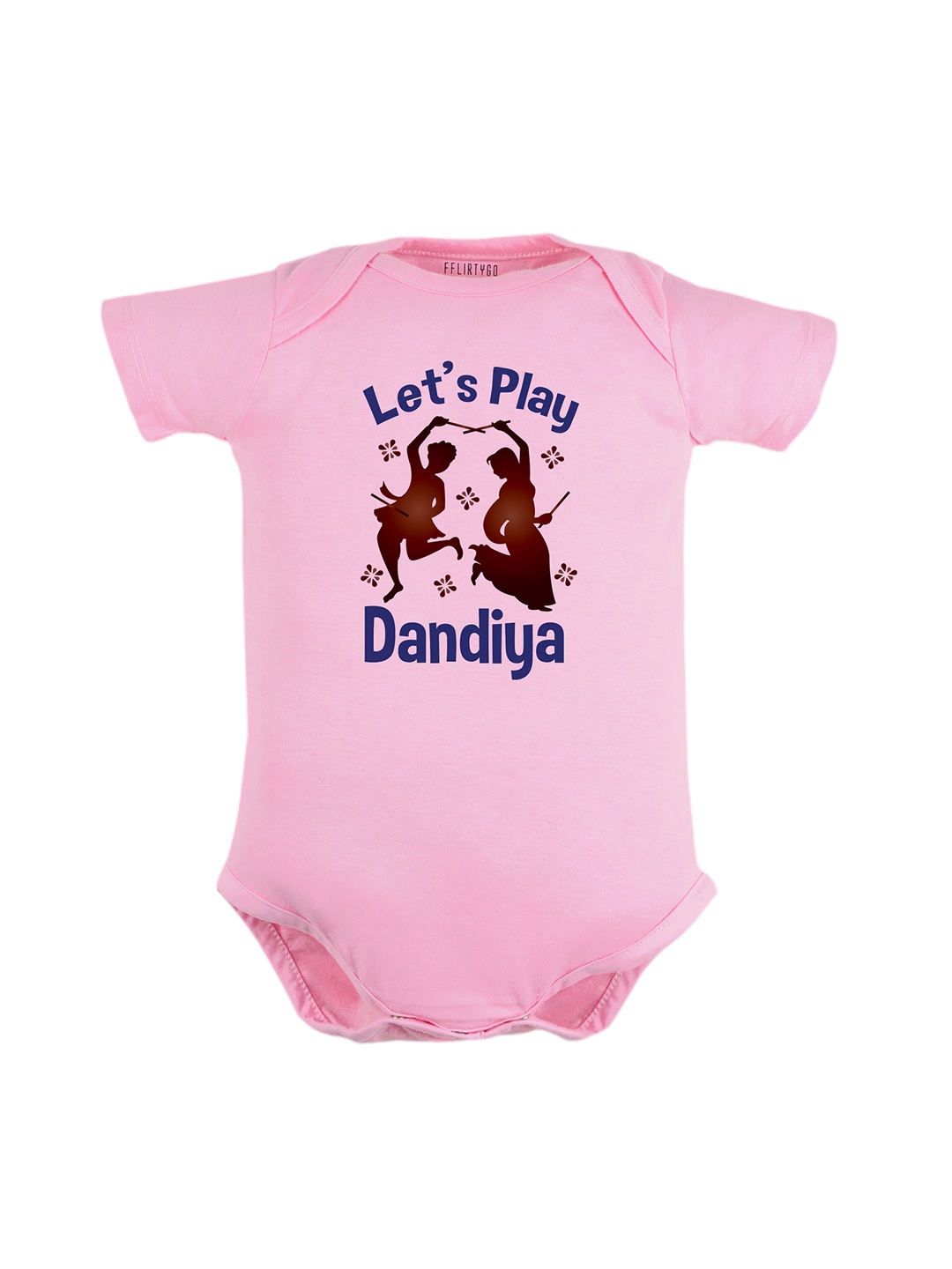 

FFLIRTYGO Infants Graphic Printed Pure Cotton Bodysuit, Pink