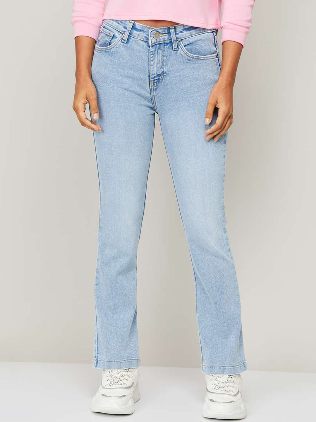 

Xpose Women Comfort Bootcut High Rise Stretchable Jeans, Blue