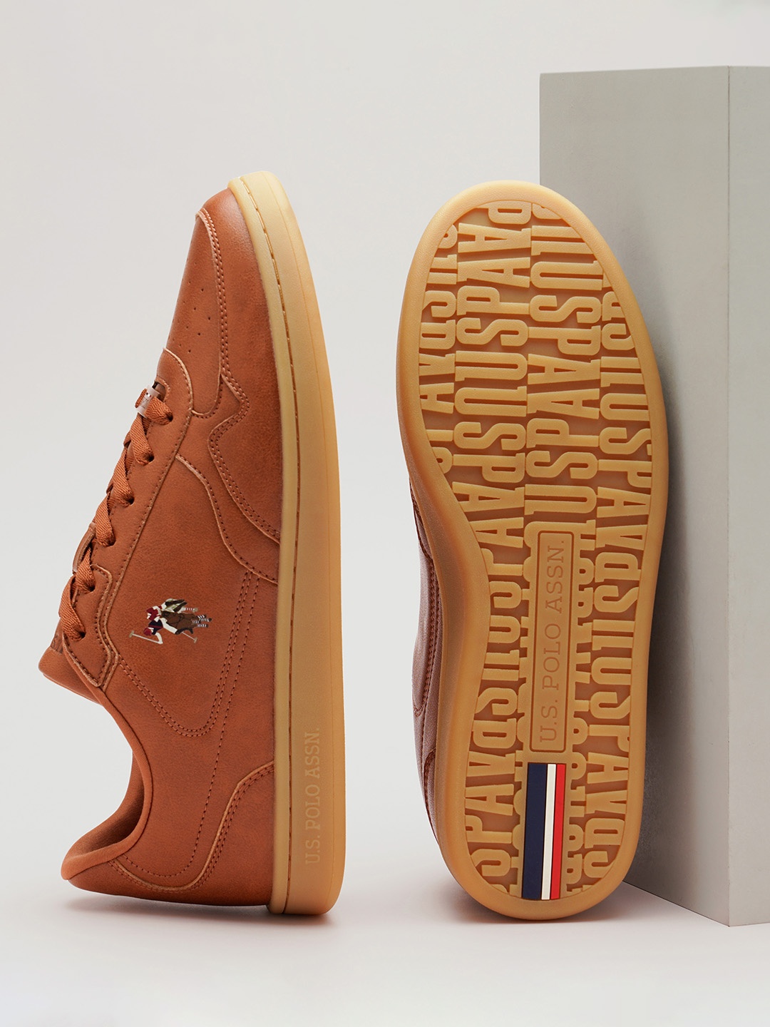 U.S. Polo Assn. Men Haiman All Day Sneakers, Tan