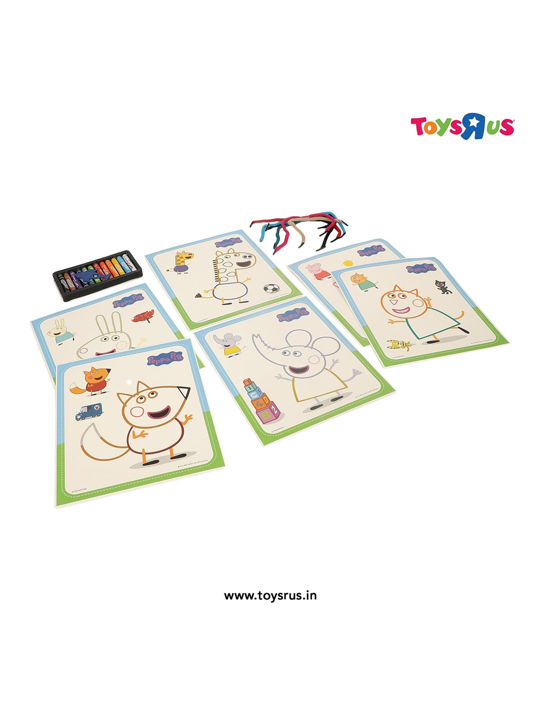 

Peppa Pig Kids Colouring Frames, White