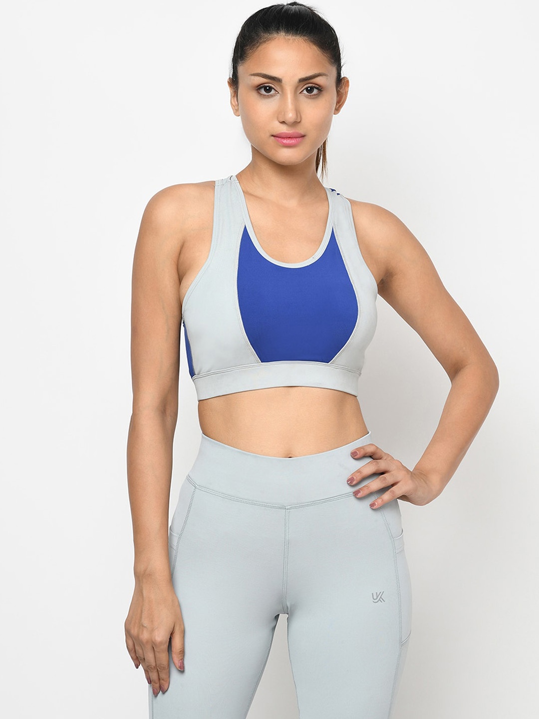 

URKNIT Sleeveless High Rise Bra & Tights, Grey