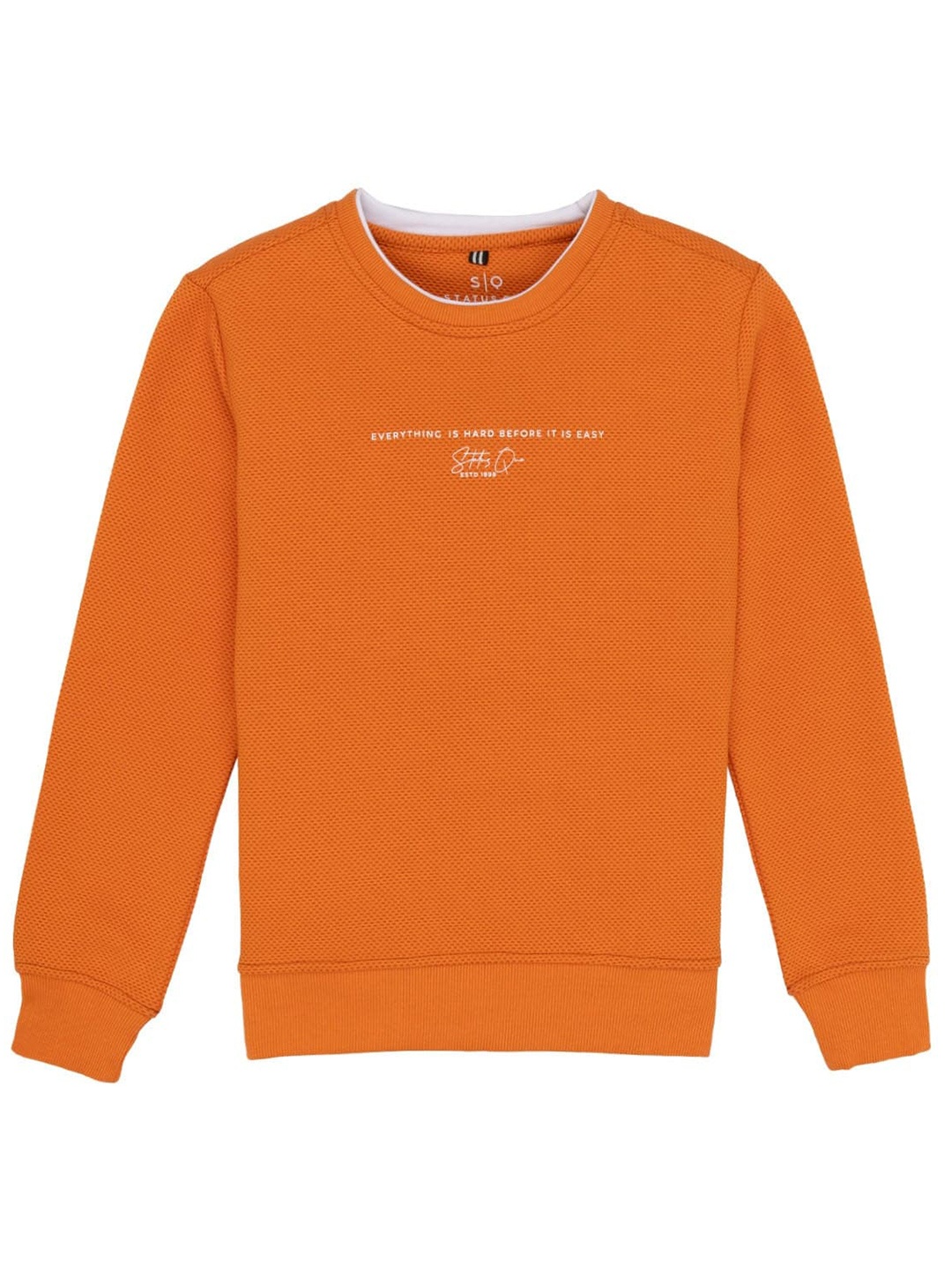 

Status Quo Boys Cotton Pullover Sweatshirt, Orange