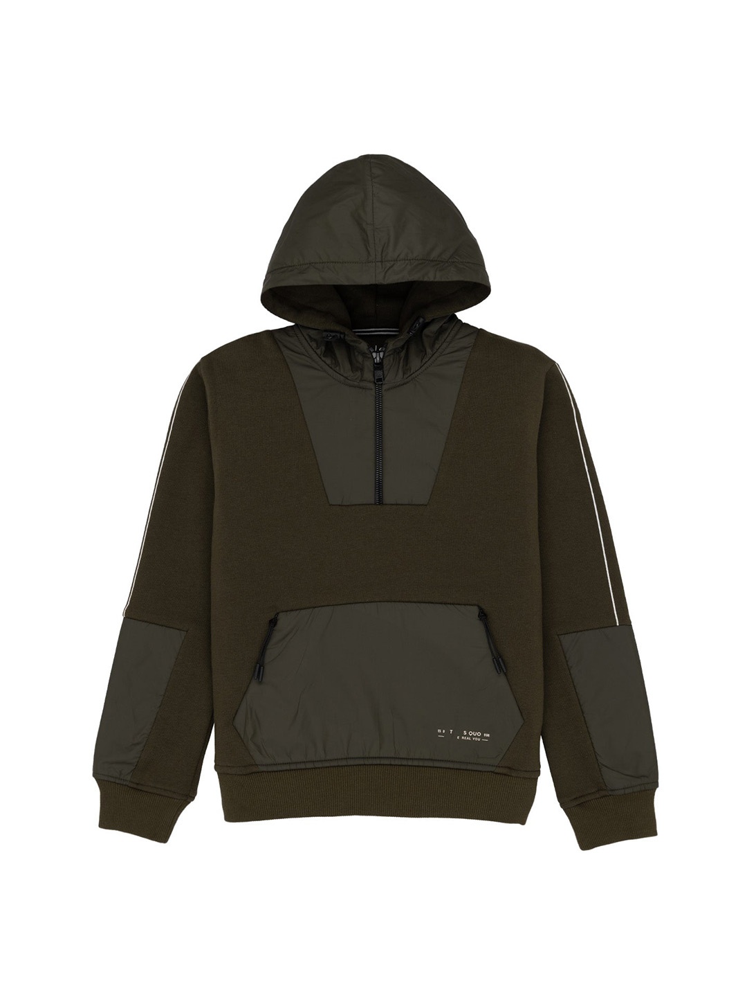 

Status Quo Boys Hooded Cotton Sweatshirt, Olive