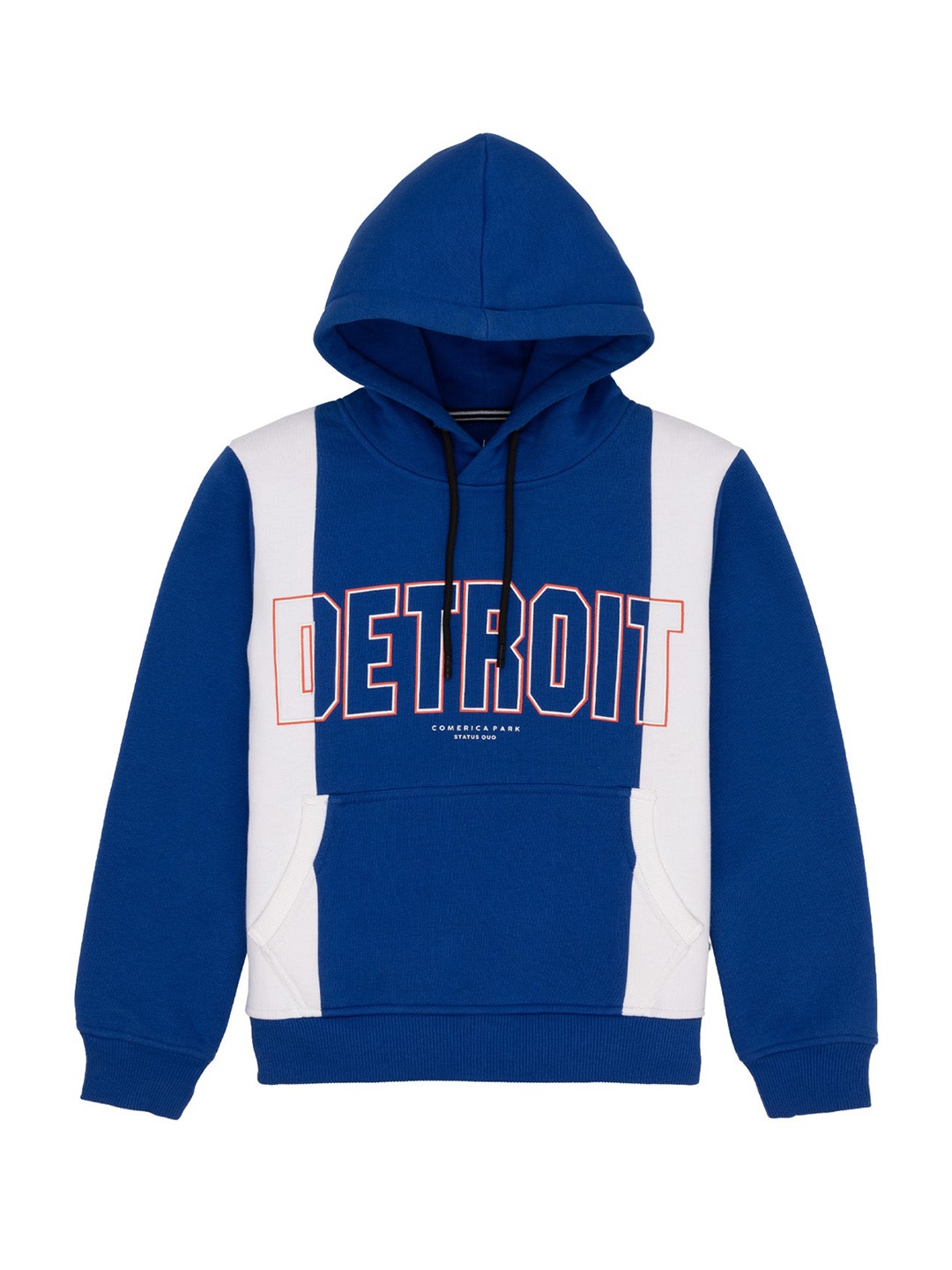 

Status Quo Boys Printed Hooded Cotton Sweatshirt, Blue