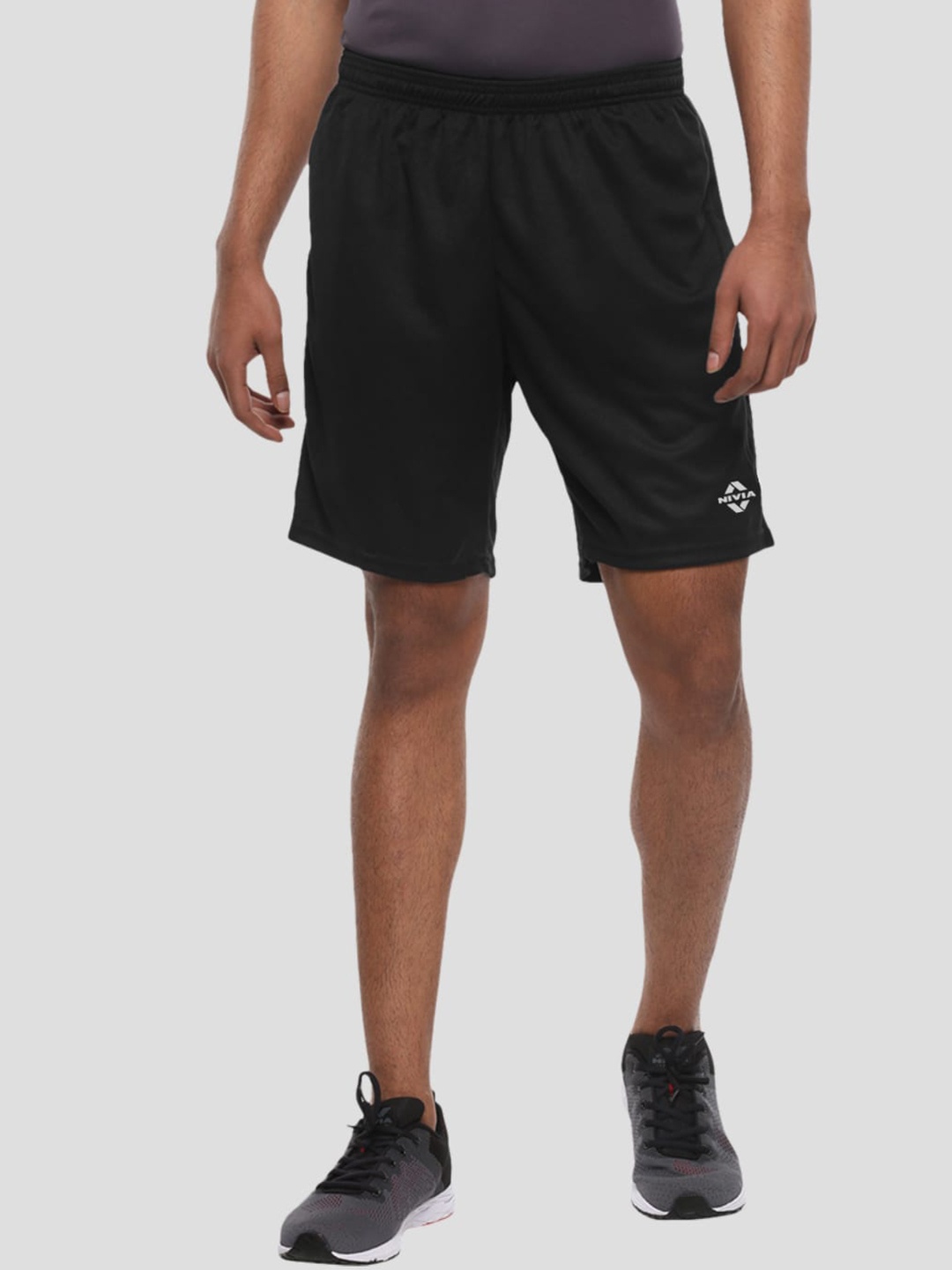 

NIVIA Men Mid-Rise Soccer Shorts, Black
