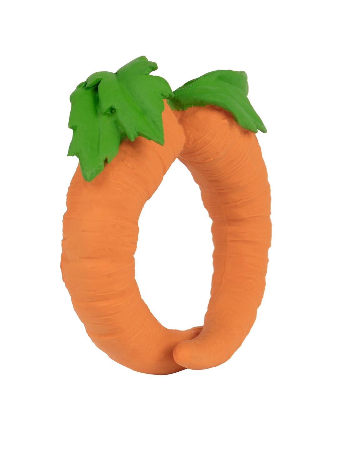 

Oli and Carol Infants Textured Carrot-Shaped Silicone Chewable Teether, Red