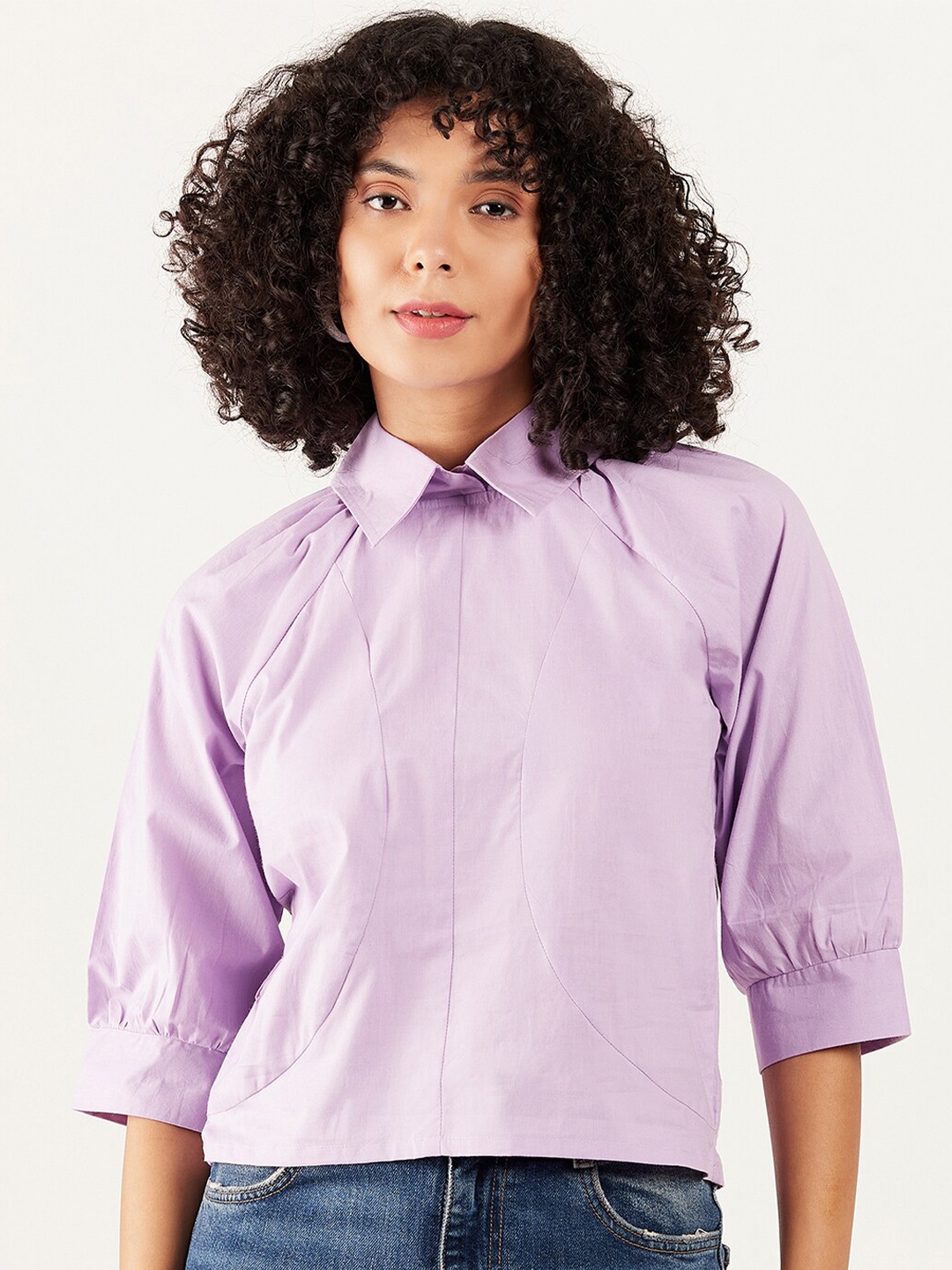 

Athena Immutable Cotton Shirt Style Top, Lavender
