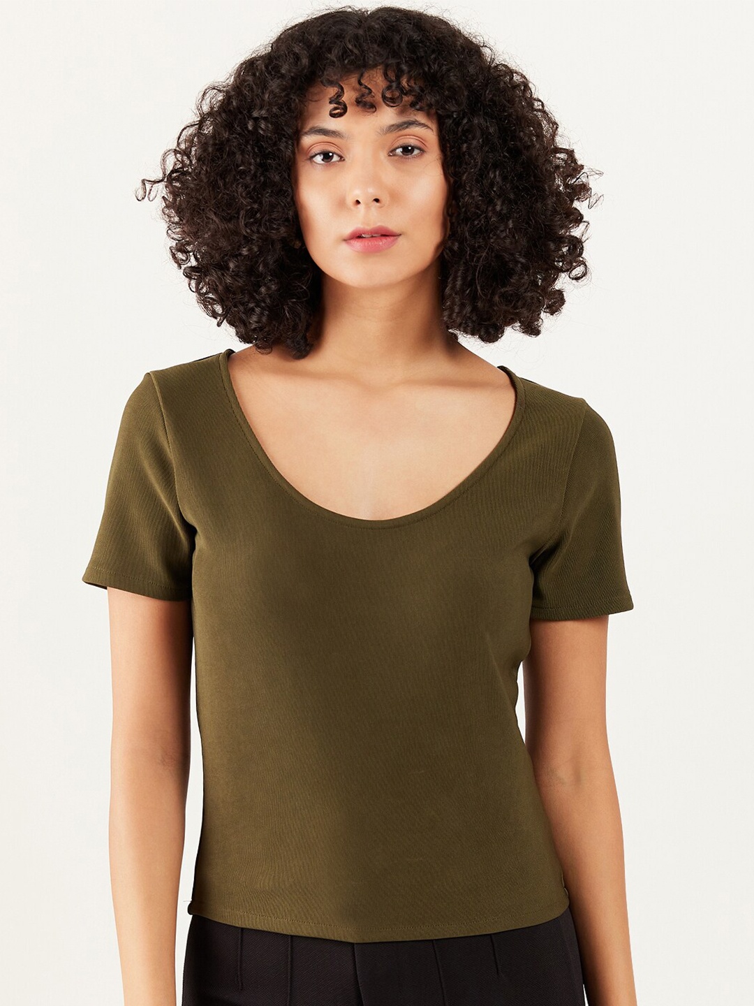 

Athena Immutable Scoop Neck Short Sleeves T-shirt, Olive