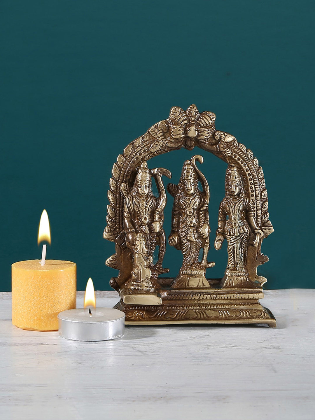 

Two Moustaches Brass Ram Darbar Idol, Copper