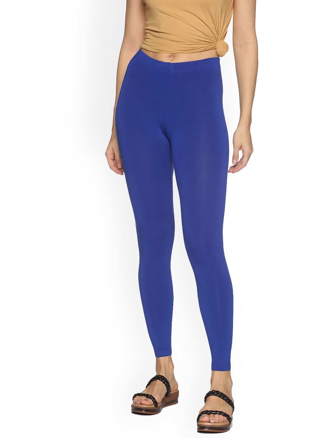 

HAY Stretchable Ankle-Length Leggings, Blue