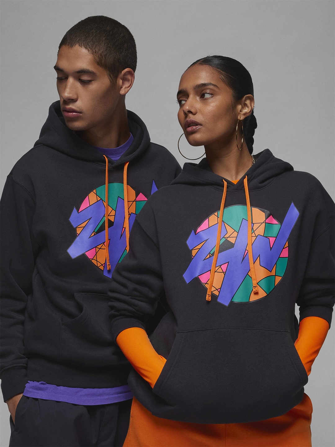 

Nike Zion Graphic Printed Hooded Fleece Pullover Sweatshirt, Black