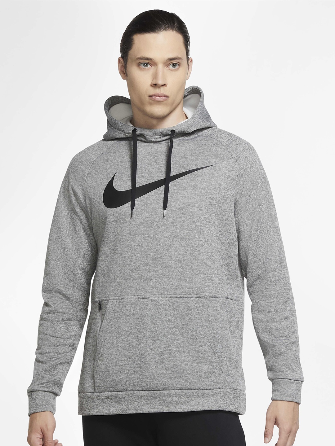 

Nike Therma Men Pullover Swoosh Training Hoodie, Grey melange