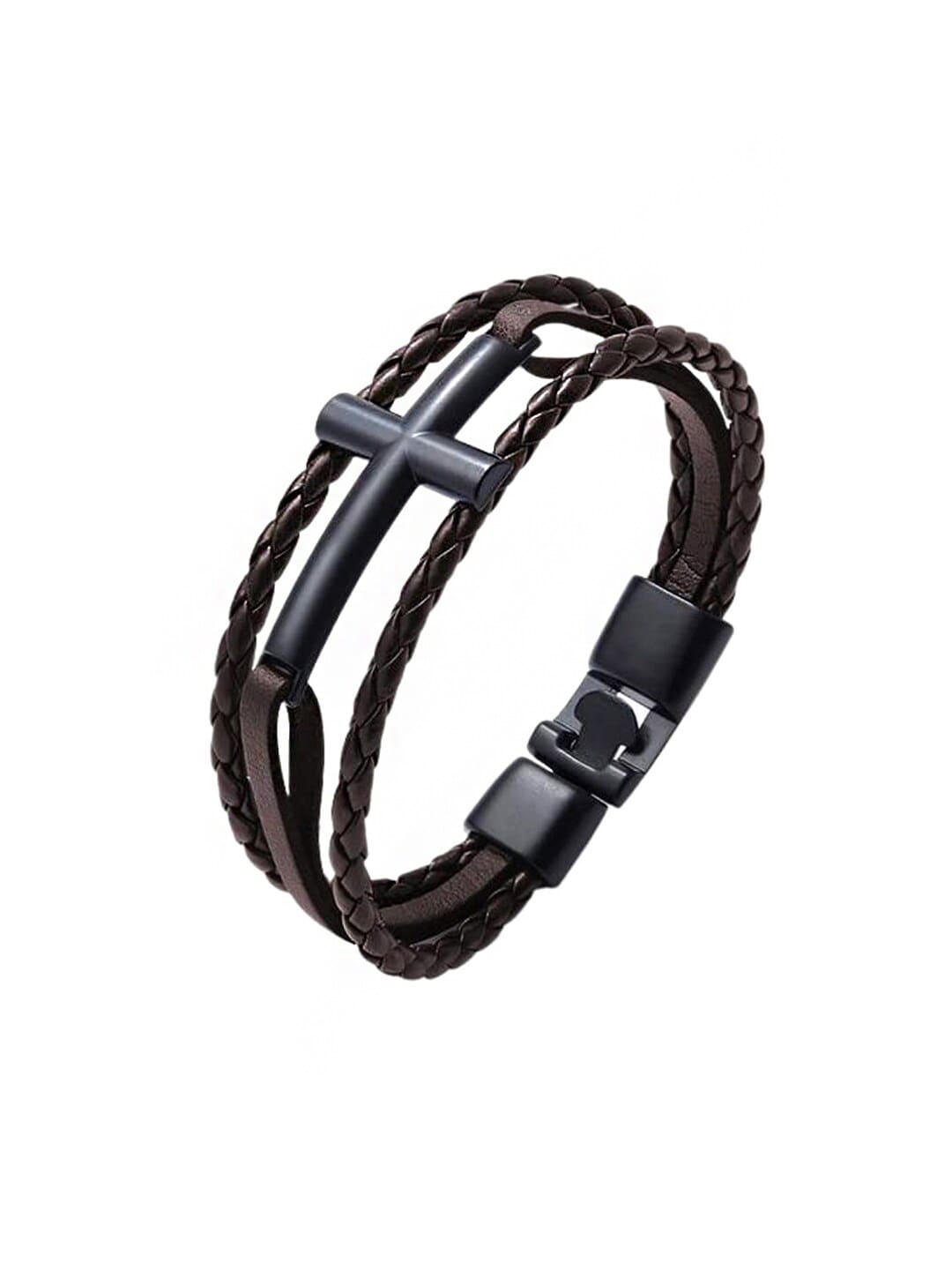 

WROGN Men Multistrand Bracelet, Brown