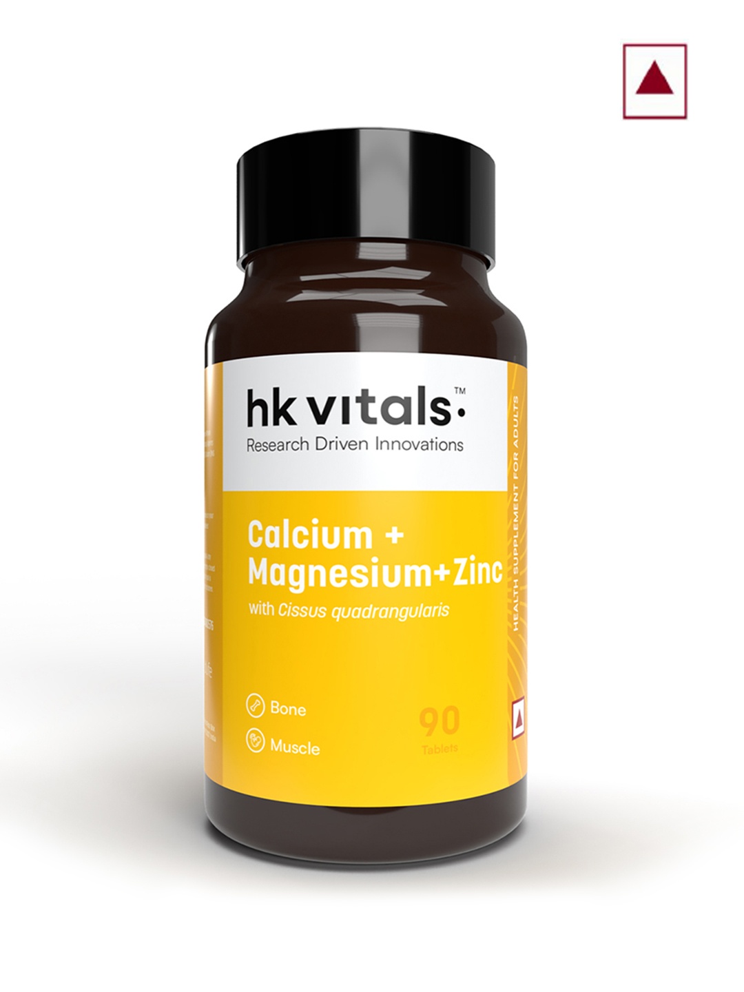 

HK VITALS Calcium Magnesium & Zinc Tablets with Vitamin D3 - 90 Tablets, White
