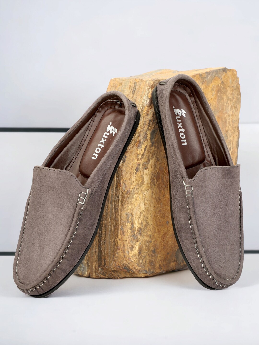 

Buxton Textured Suede Mule Sneakers, Grey