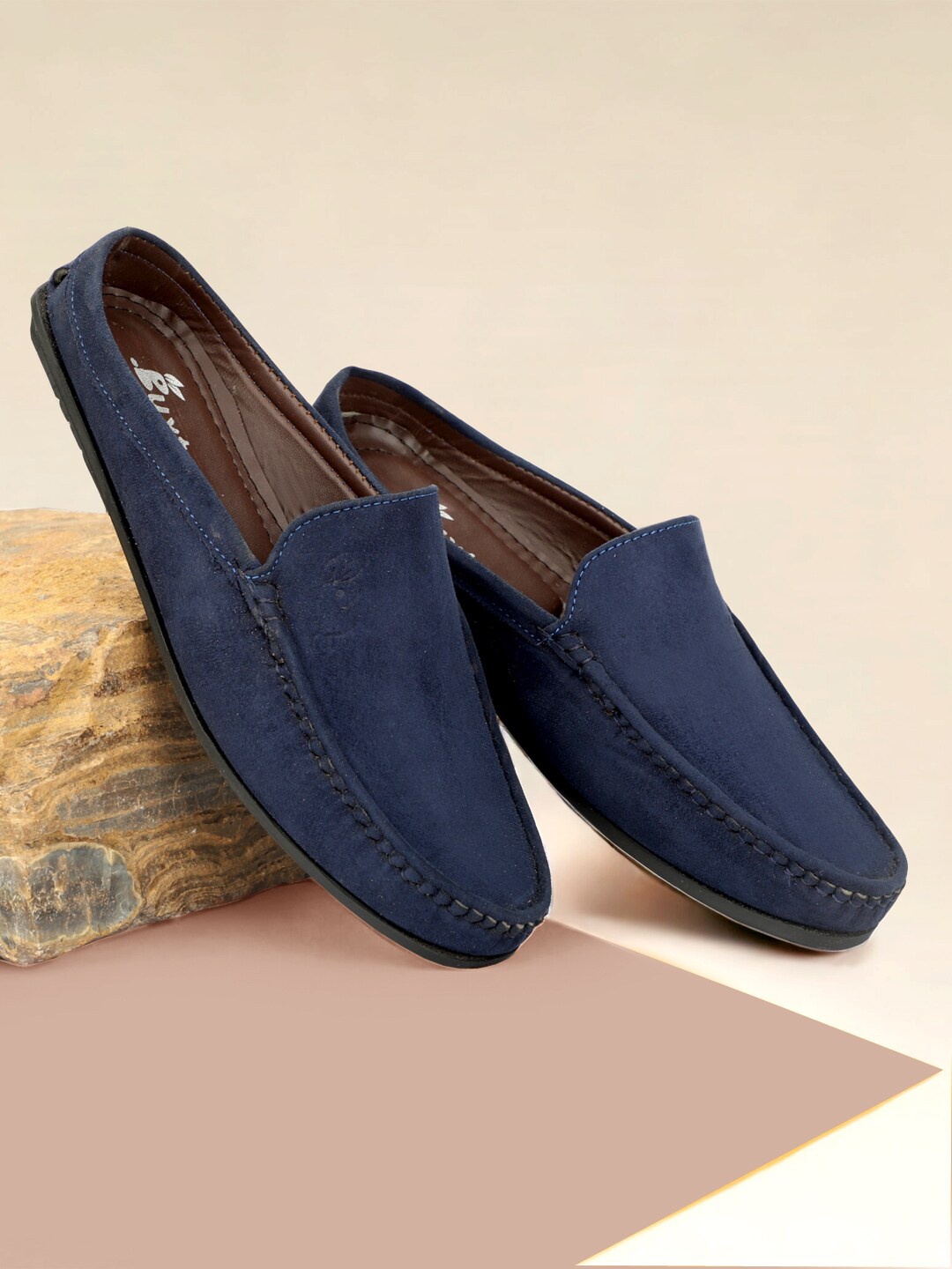 

Buxton Textured Suede Mule Sneakers, Blue