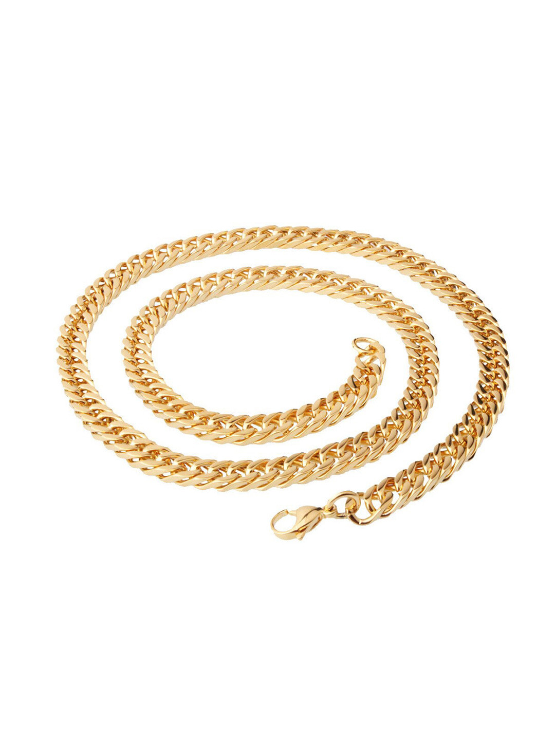 

WROGN Men Gold Plated Stainless Steel Chain