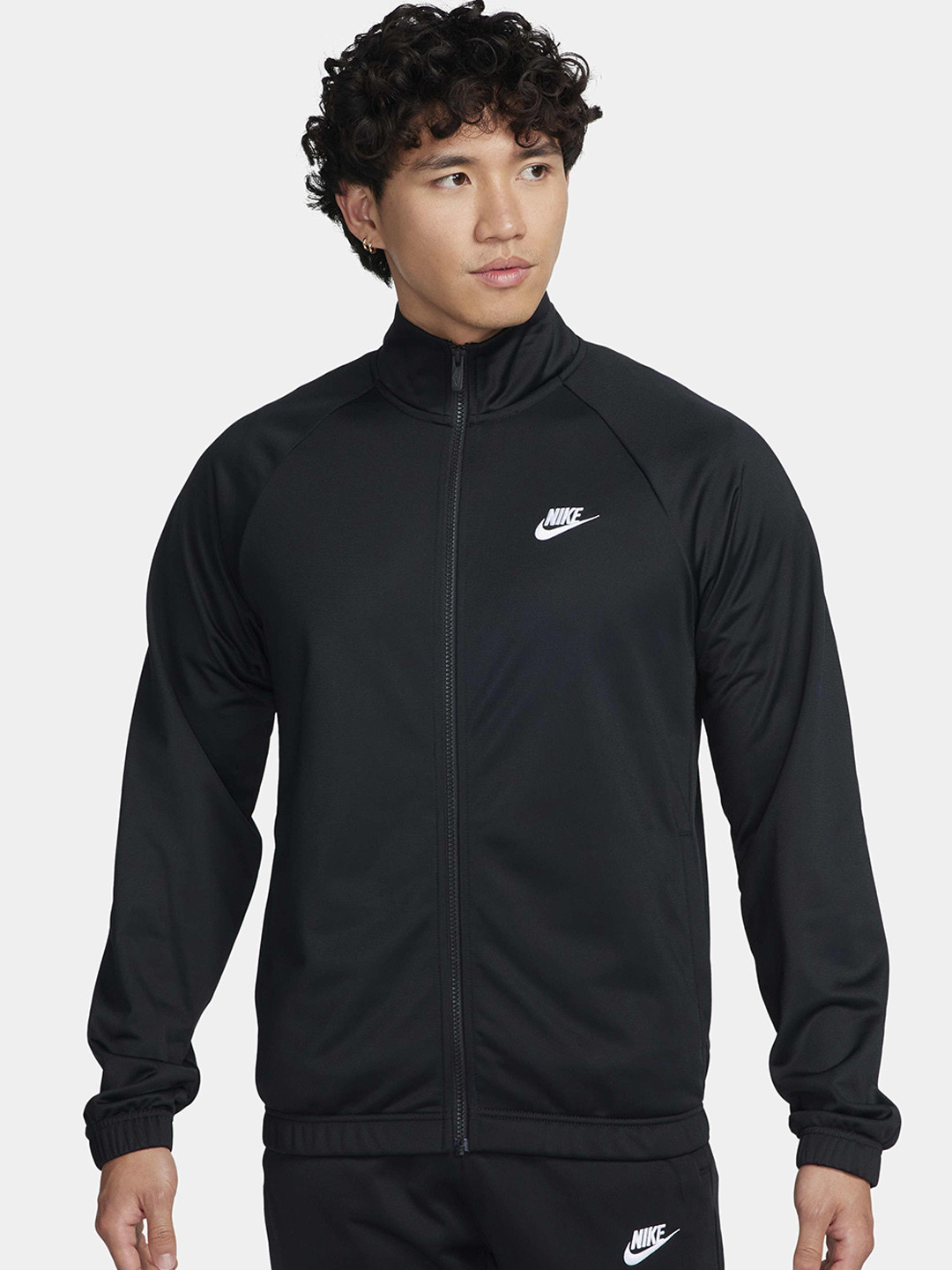 

Nike Men Mock Collar Tracksuit, Black