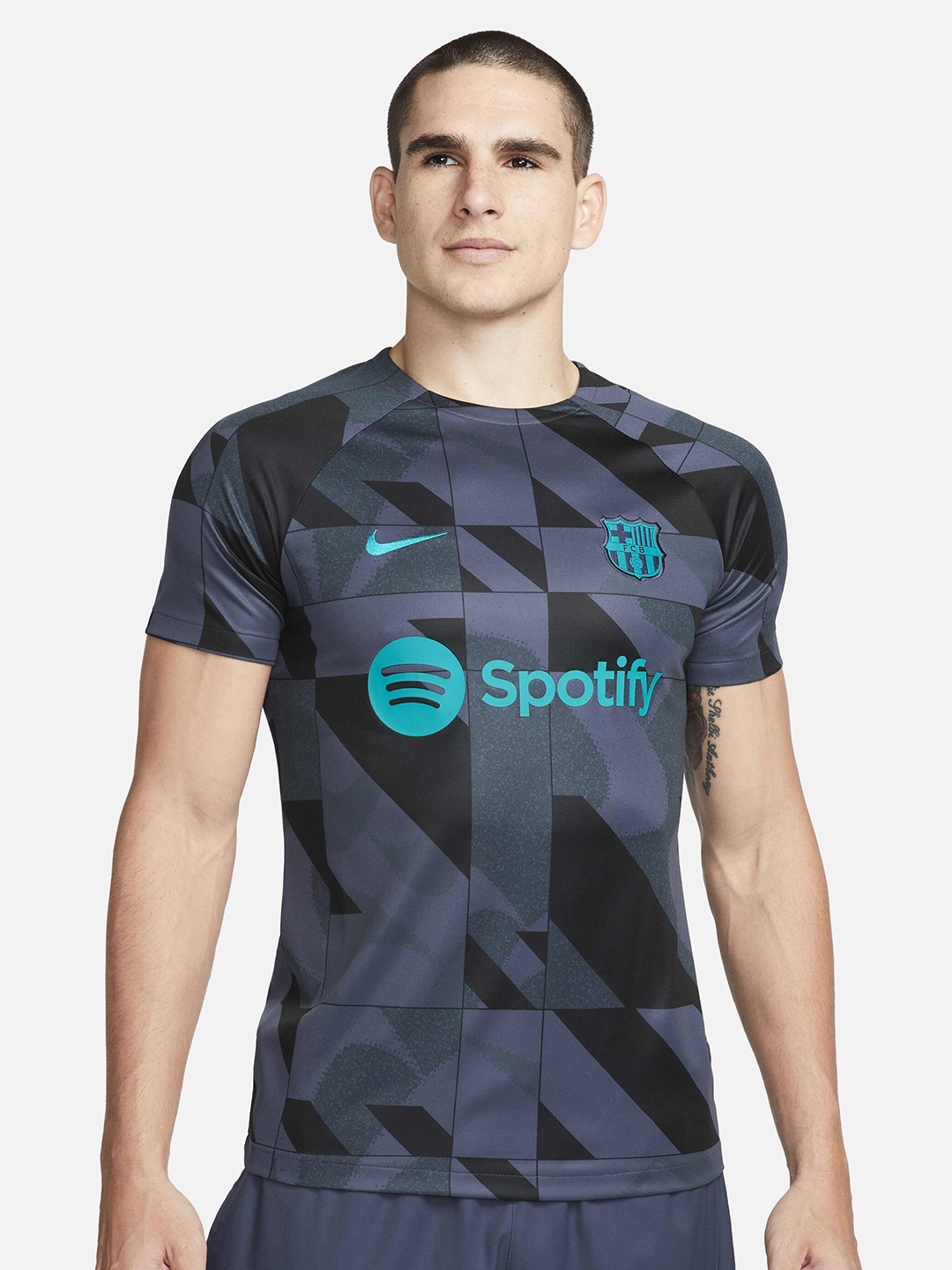 

Nike F.C. Barcelona Academy Pro Third Nike Dri-FIT Football Pre-Match Top, Blue