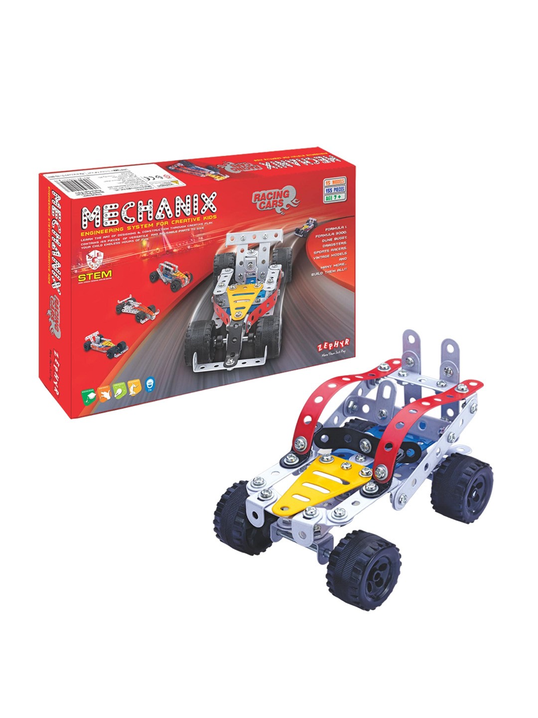 

Mechanix Kids Racing Car Construction Set, Red