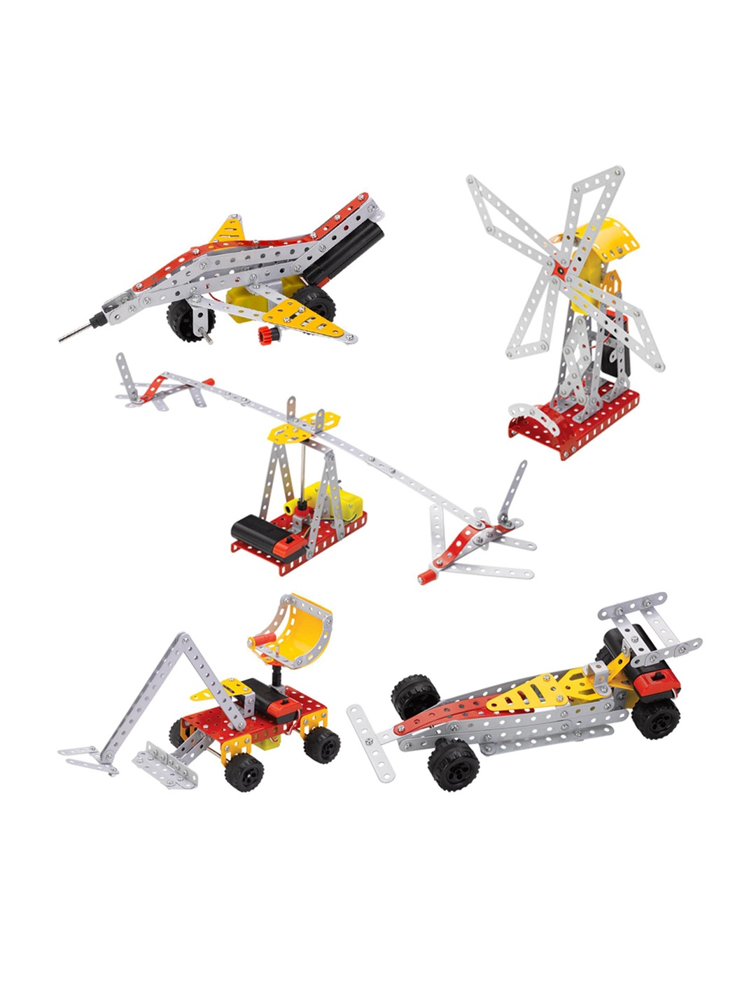 

Mechanix Zephyr Motorized Robotix3 Engineering STEM Kit Construction Toys, White