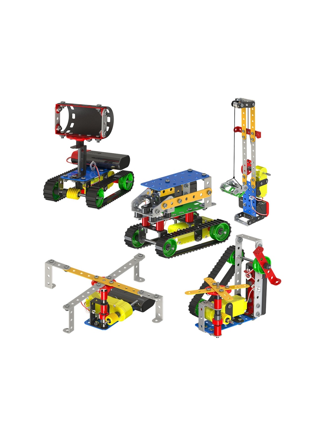 

Mechanix Zephyr Kids 166Pc Mechanix STEM Engineering System Robotix 2 Smart Bag, Green