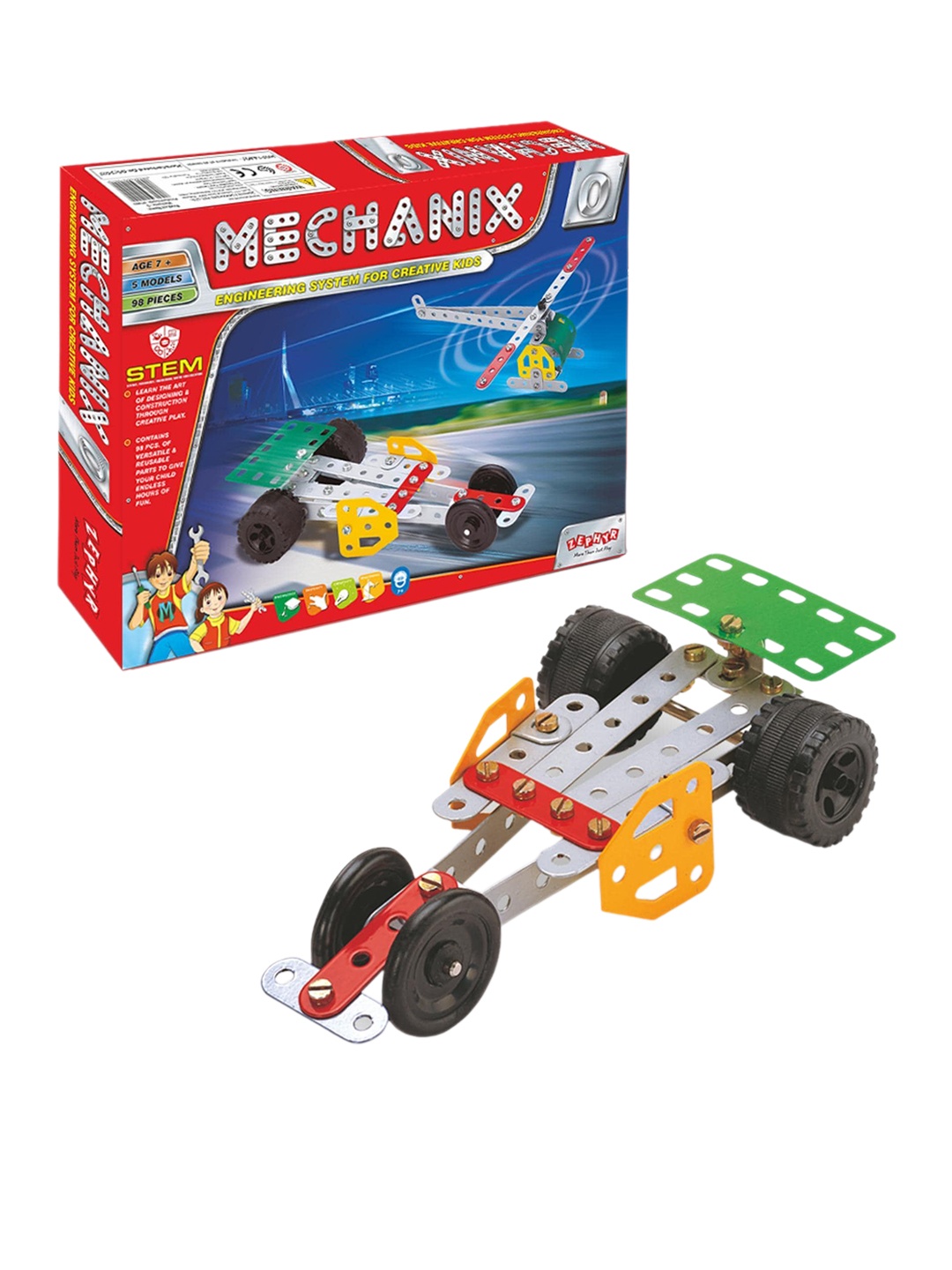 

Mechanix Learning Building & Construction Toy, Red