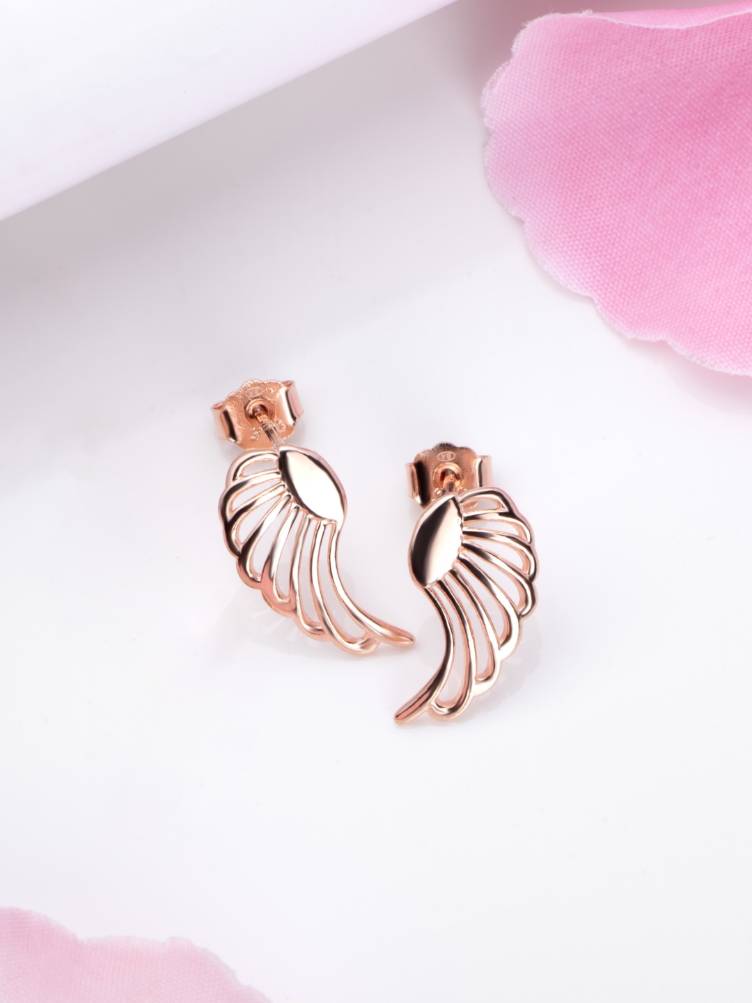 

Zavya Rose Gold Contemporary Drop Earrings