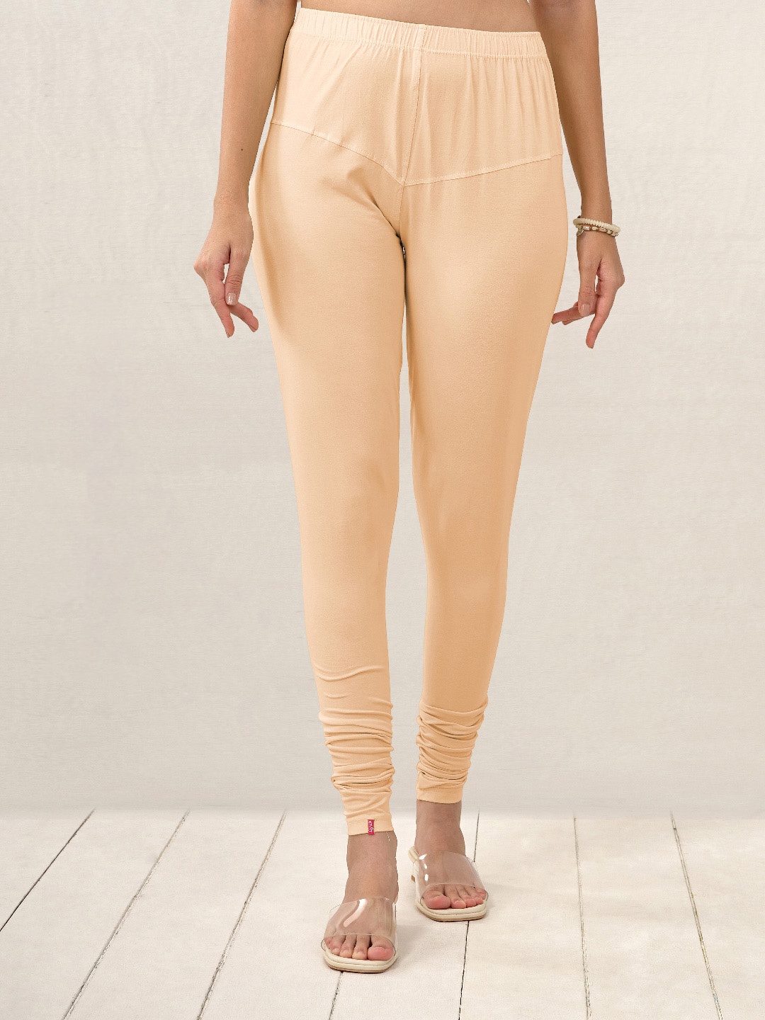

LYRA Four Way Stretchable Churidar Length Leggings, Nude