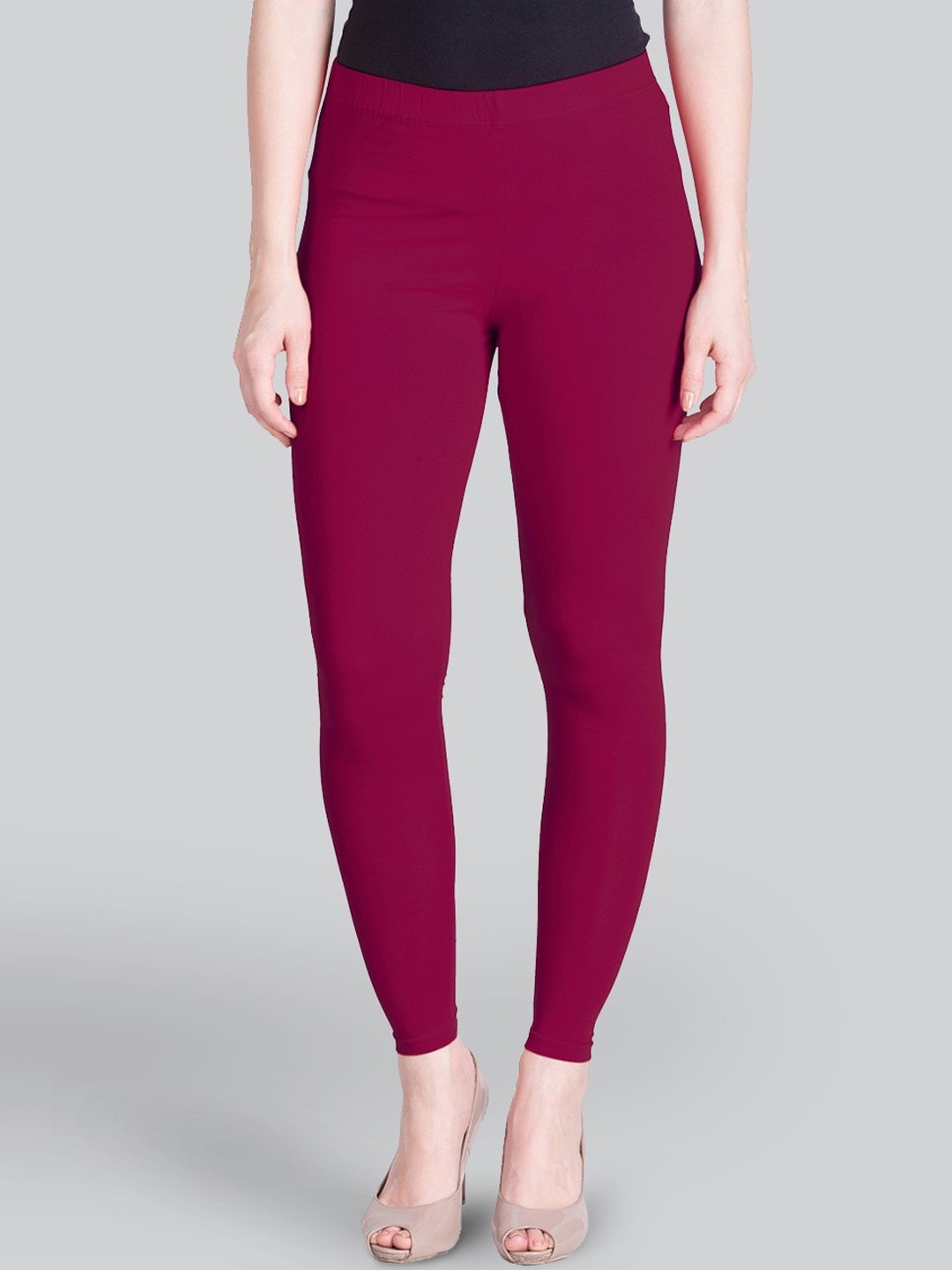 

LYRA Plus Fit Ankle Length Leggings, Pink