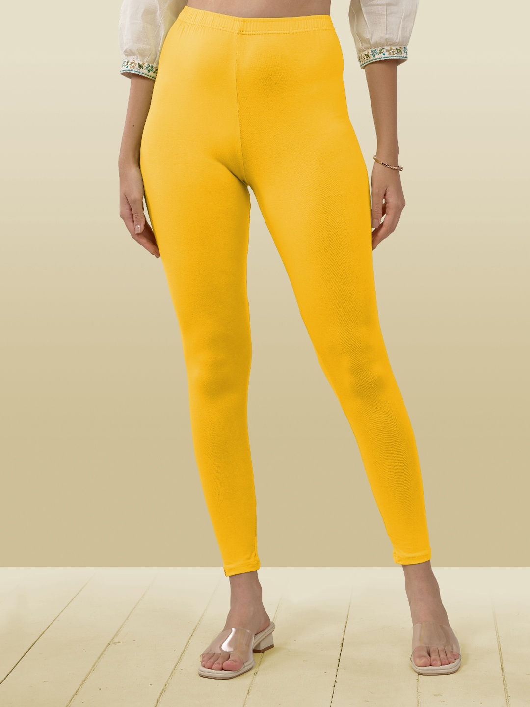 

LYRA Ankle Length Leggings, Yellow