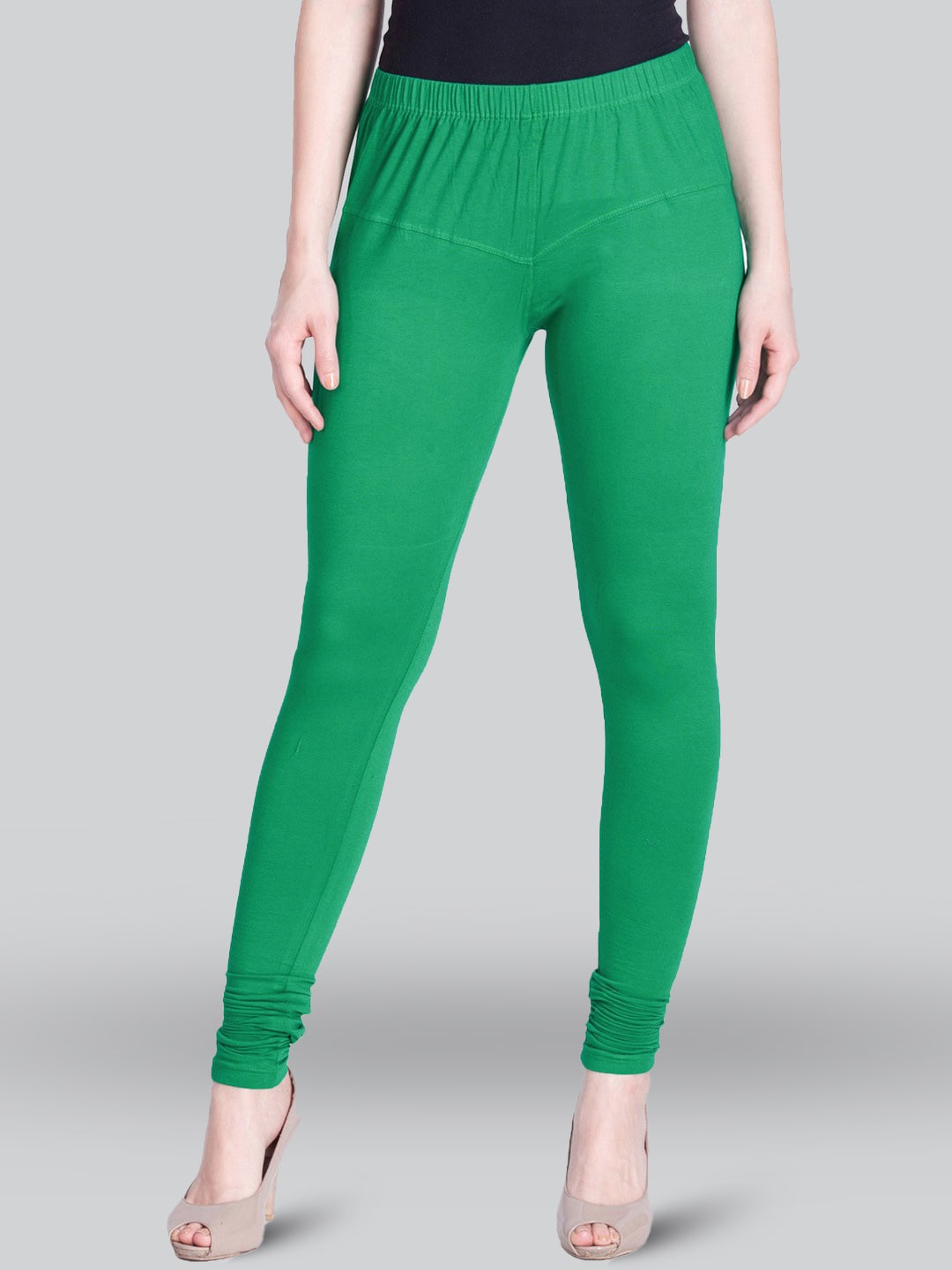 

LYRA Bio-Wash Churidar Length Leggings, Green