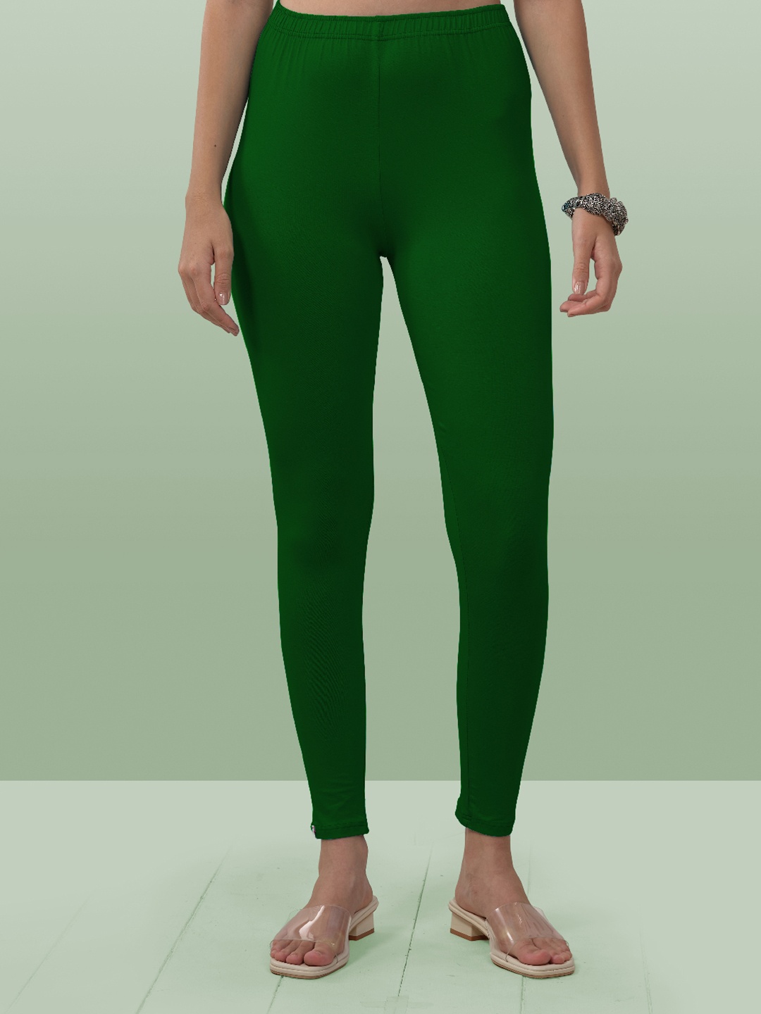 

LYRA Ankle Length Leggings, Green