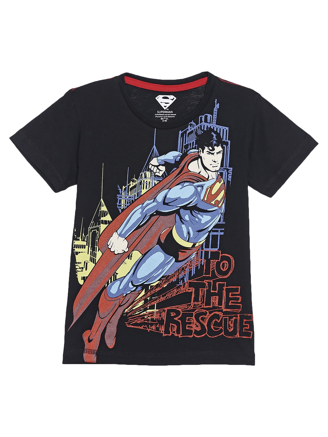 

Superman featured Black Tshirt for Boys