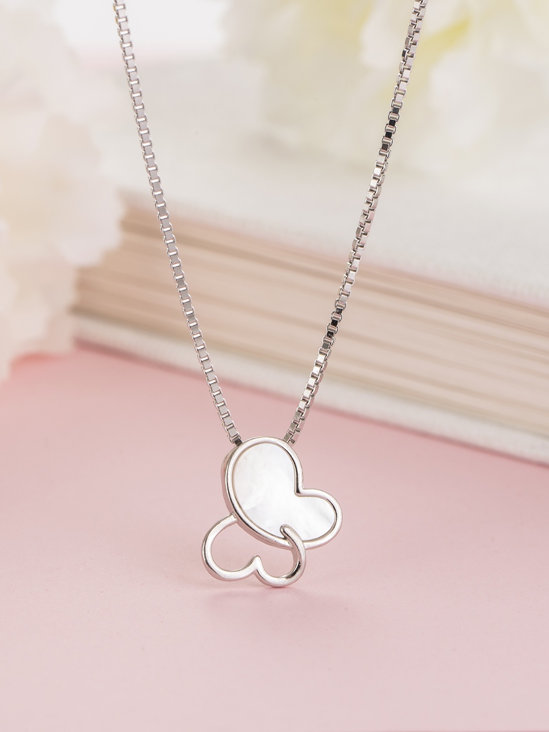 

Zavya 925 Sterling Silver Rhodium-Plated Necklace