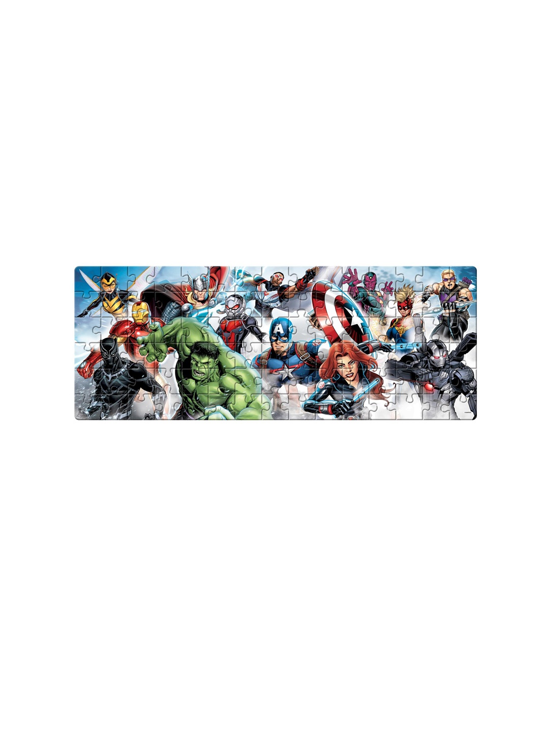 

Marvel Kids Frank Marvel Avengers Panorama Jigsaw Puzzle Set, Blue
