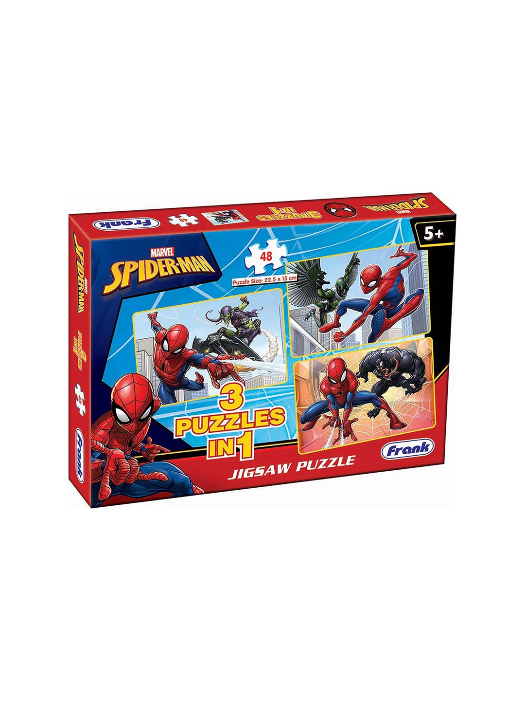 

Marvel Set Of 3 Kids Frank Spider Man Jigsaw Puzzle, Red