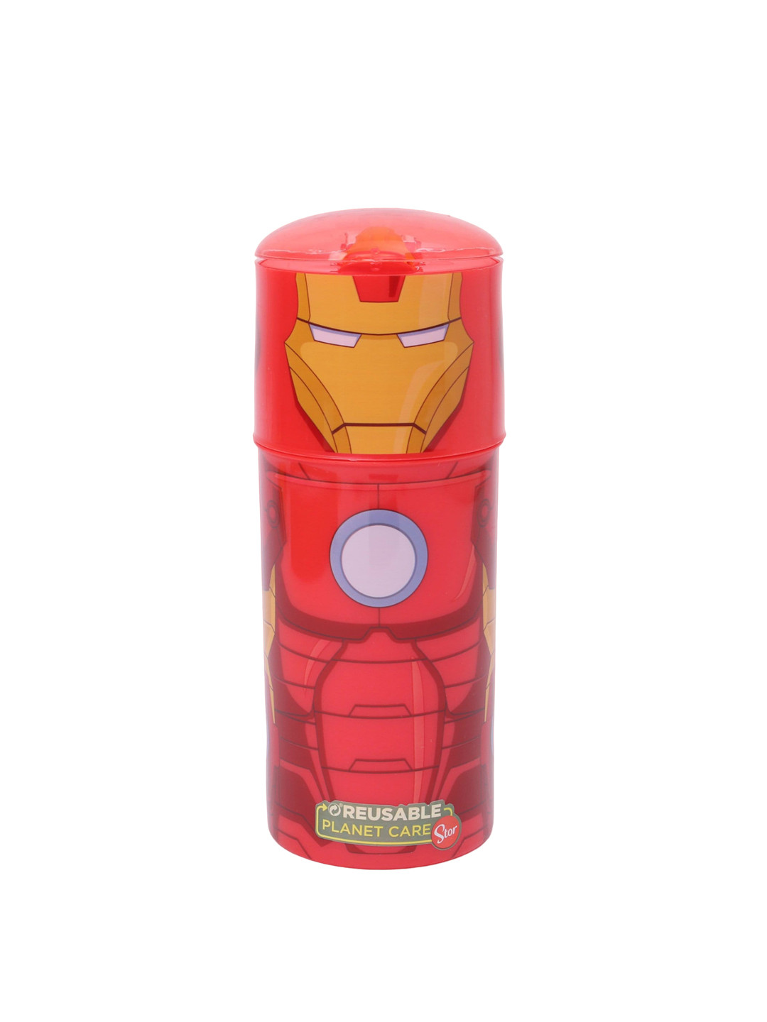 

Marvel Kids Red & Yellow Iron Man Stor Character Sipper Water Bottle -350ml