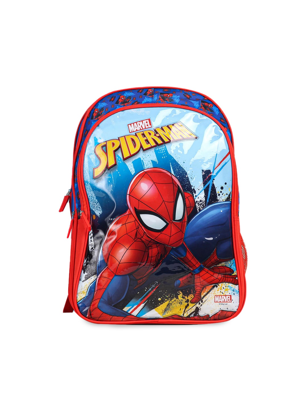 

Marvel Kids Red & Blue Spiderman Printed Water Repellent Backpack