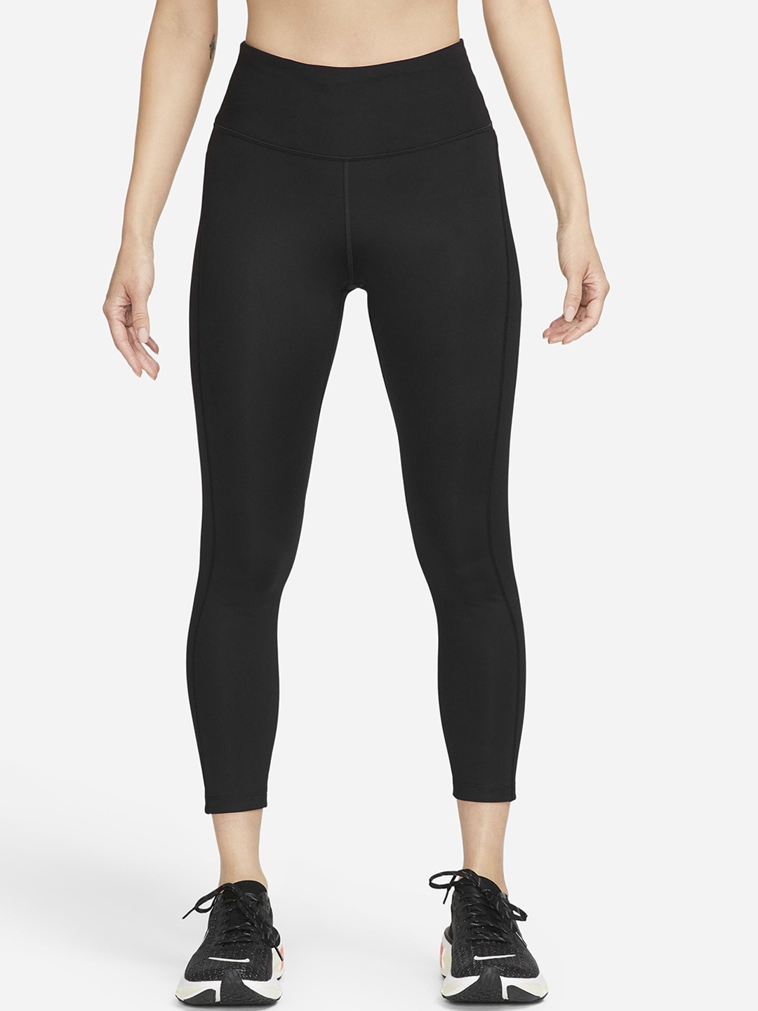 

Nike Fast Women Mid-Rise 7/8 Running Sweat-Wicking Cropped Tights with Pockets, Black