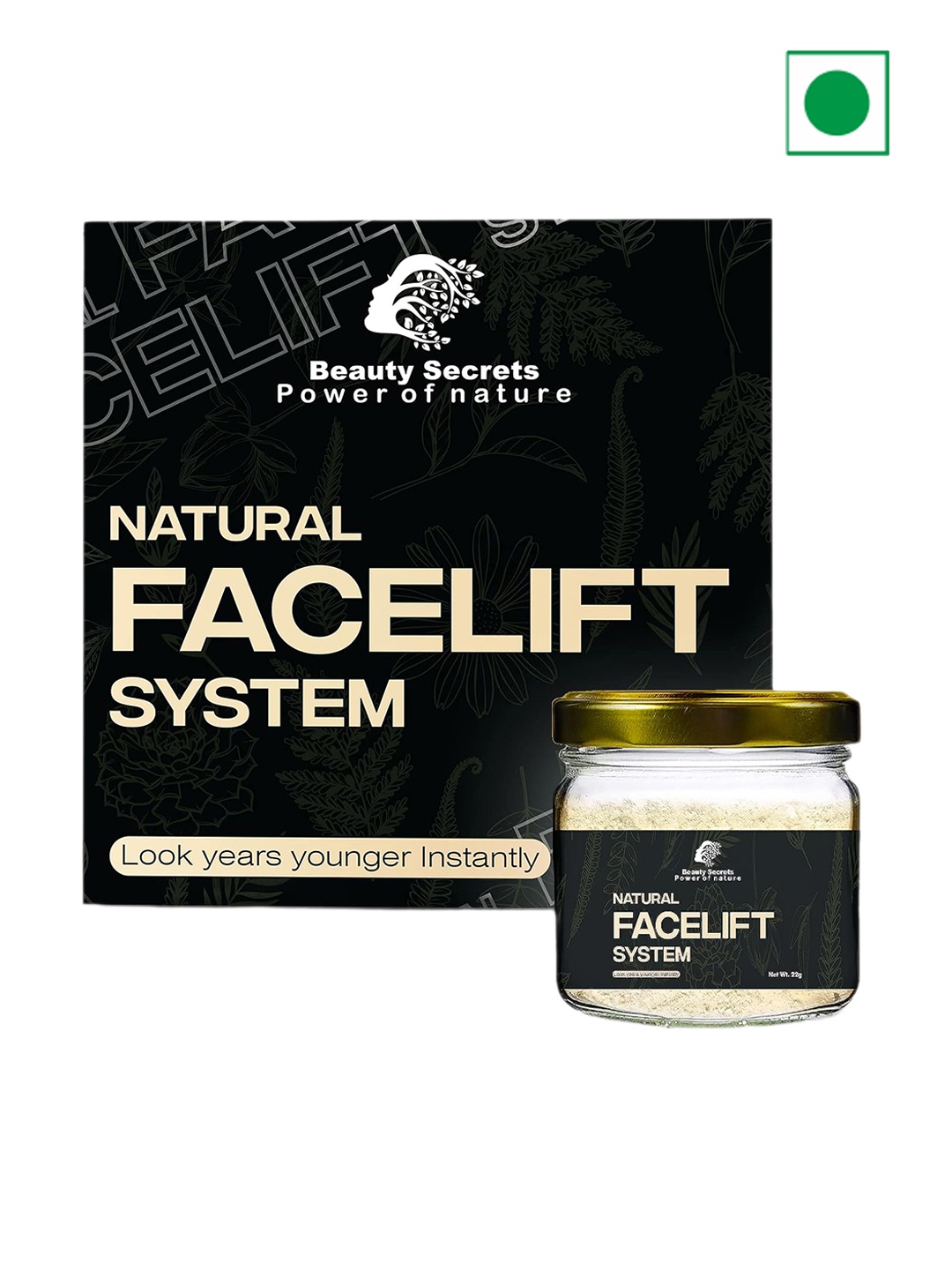 

Beauty Secrets Natural Facelift System Face Mask - 22g, White