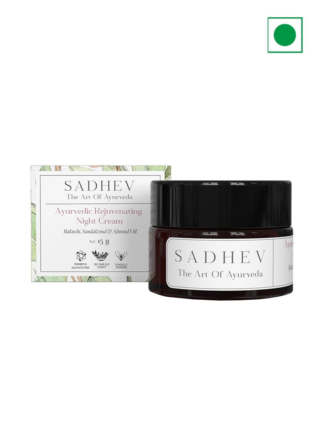 

SADHEV The Art Of Ayurveda Rejuvenating Night Cream - 15g, White