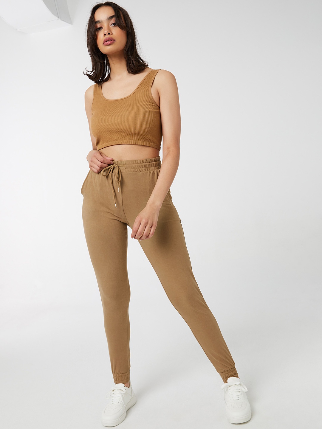 

Ardene Women Mid-Rise Joggers, Beige