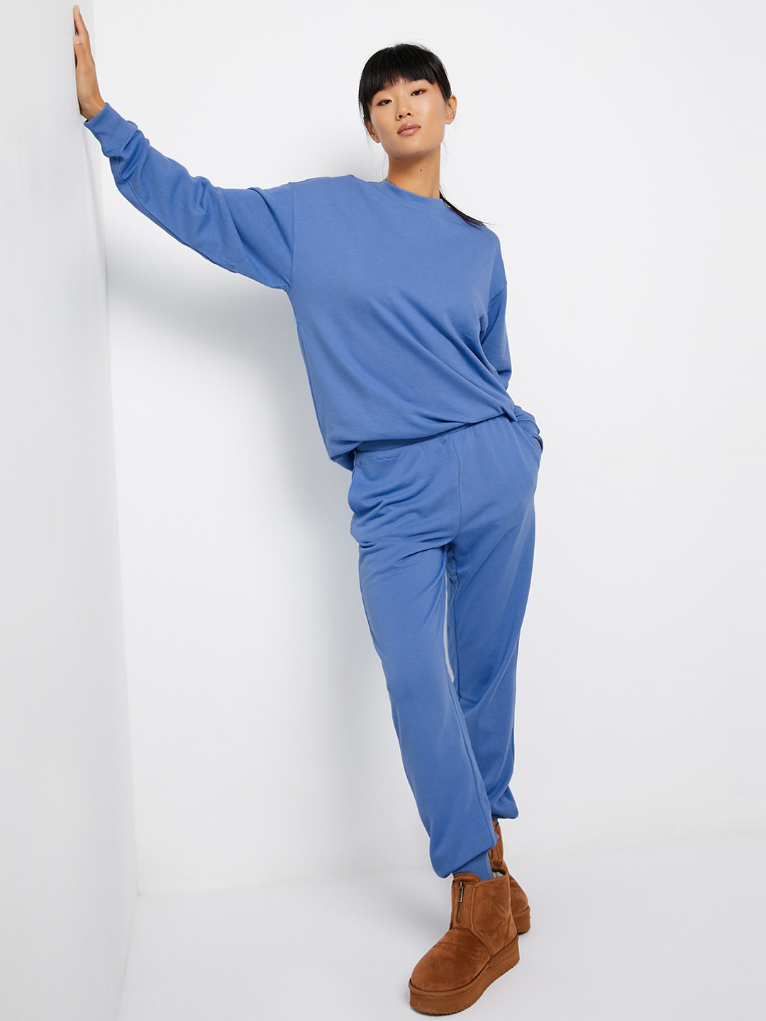 

Ardene Women Mid-rise Regular Joggers, Blue