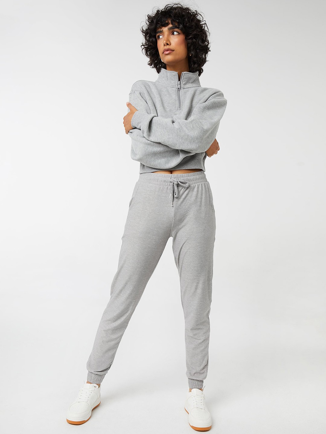 

Ardene Women Mid-Rise Joggers, Grey