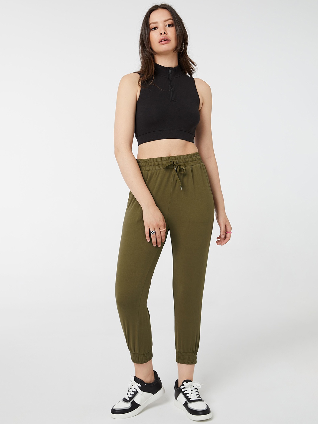 

Ardene Women Mid-Rise Joggers, Green