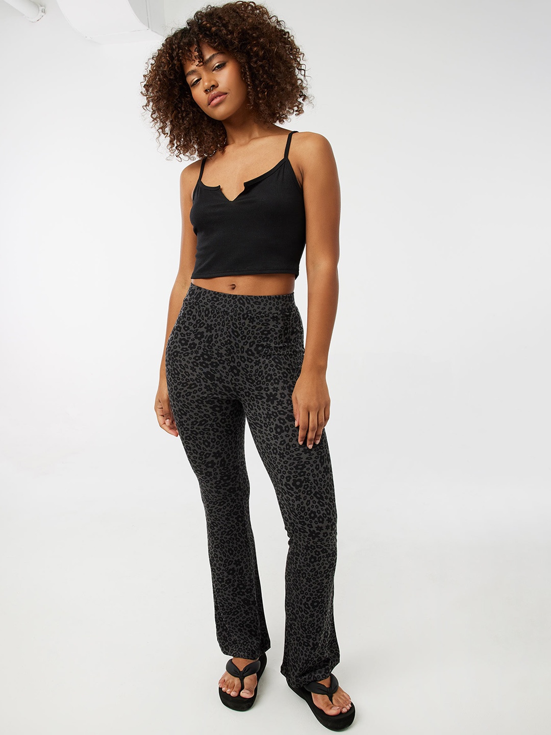 

Ardene Printed Mid-Rise Lounge Pant, Black