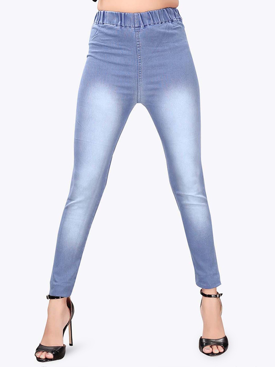

MM-21 Women Skinny Fit Denim Jeggings, Blue